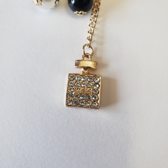 new fashion Traditional Luxury Accessory pearl and Rhinestone Keychain Clover - Picture 6 of 7